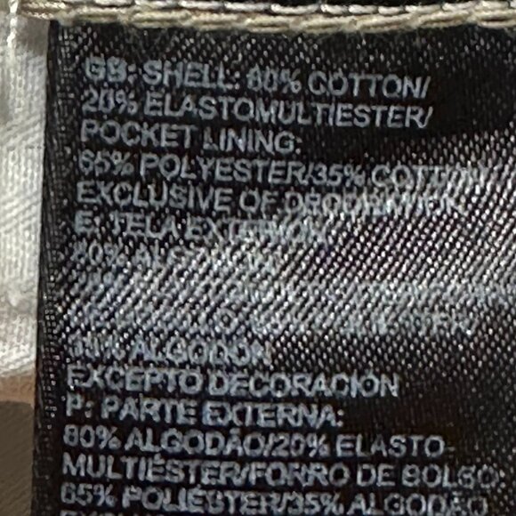 The North Face Cream Chino Khaki Canvas 10" Shorts Size Large - Picture 6 of 6